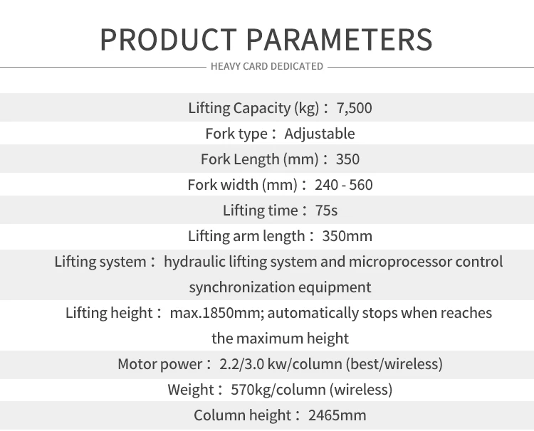 wireless mobile column truck bus four post hydraulic car lift