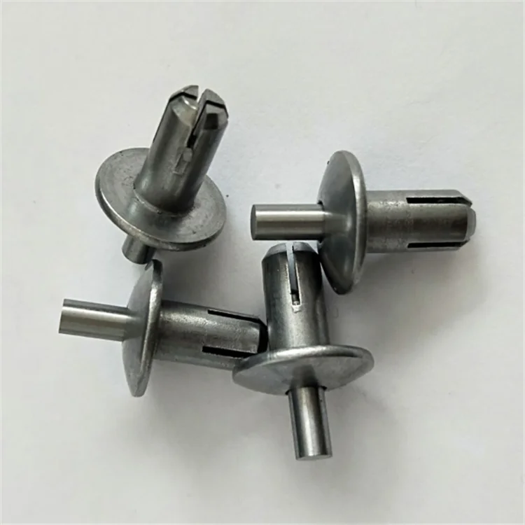 Mushroom Head 1/4 x 1-1/4 Hammer Drive Pin Anchors Nail-In Hammer-In Rivet 125 