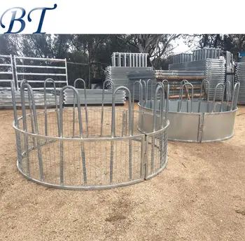 Hot Dip Galvanized Cattle Sheep Hay Bale Feeder Livestock Feeder