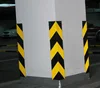 Black And Yellow Rubber Reflective Safety Protector Wall Guard