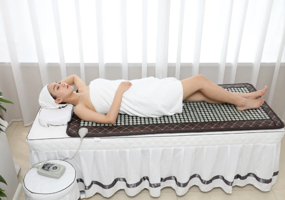 Korea Far Infrared Heated Thermal Jade Massage Bed Mattresses - Buy ...