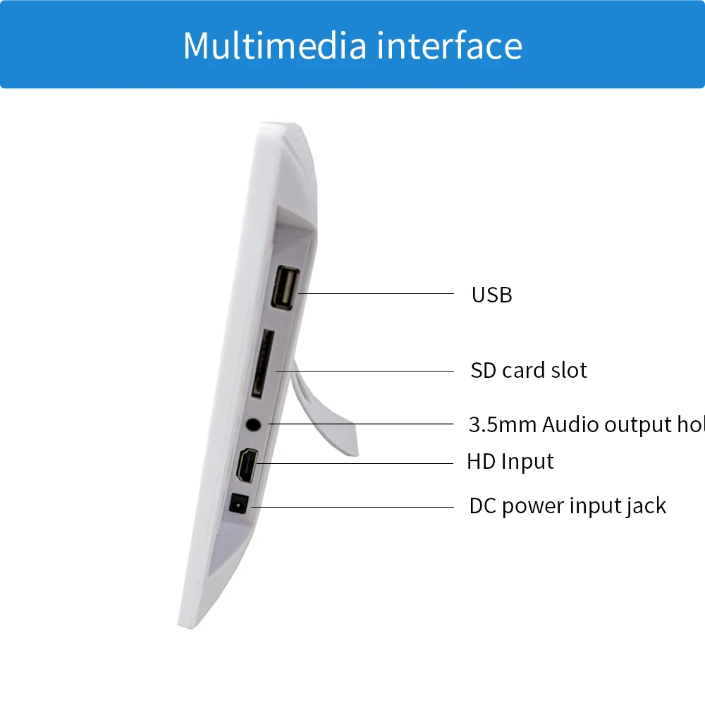 17 inch IPS panel HD video digital photo frame loop video picture digital album support 1080P 1920X1080