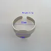 Manufacturer Supply Silver Color Adjustable Ring bases For Wholesale With Nice desgin