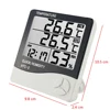 HTC-2 LCD Digital Thermometer Hygrometer Indoor Outdoor Electronic Temperature Humidity Meter Alarm Clock Weather Station