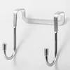 Heavy-Duty Genuine Solid 304 Stainless Steel Counter Door Double S Hook Multiple Use S Shaped Hanging Over Door Hooks
