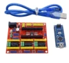 3DV4 CNC Shield V4 + Nano 3.0 + 3pcs A4988 Red or Green Reprap Stepper Drivers Set For Arduino