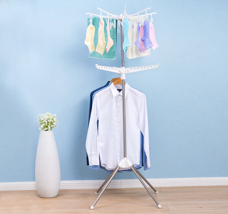 Multifunctional Foldable Rotating Clothes Rack - Buy Rotating Clothes 