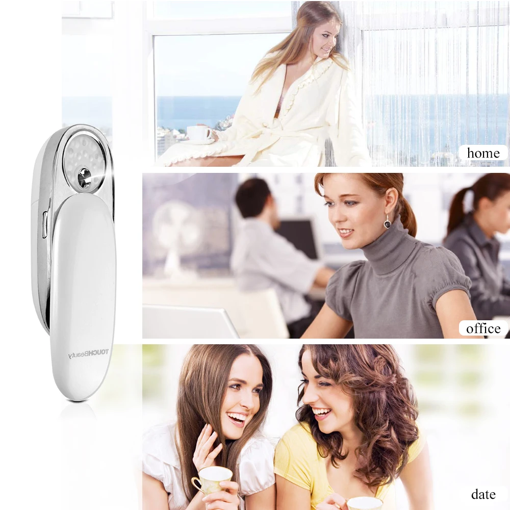 TOUCHBeauty TB-1185 Portable MIni Face Moisturizing Hydrating Mist with Yellow Light Humidifier Hand Facial Steamer