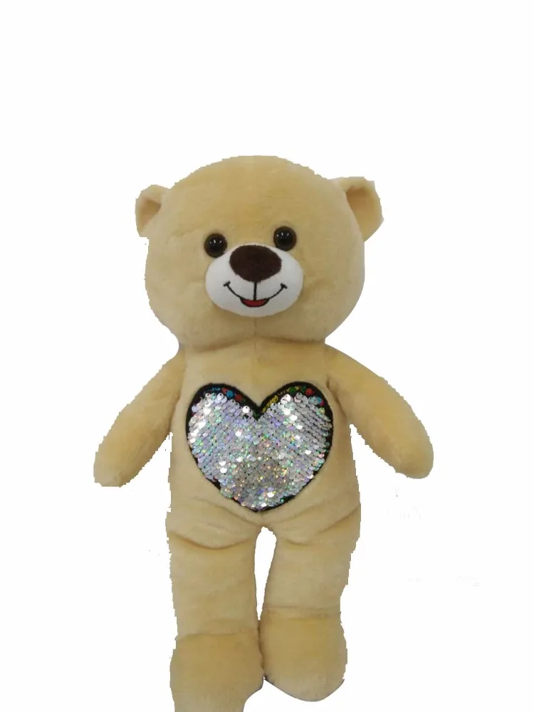 sequin teddy bear