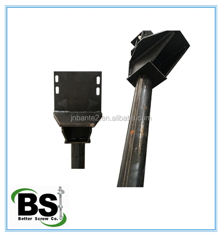 Helical screw underpinning brackets for lifting foundation
