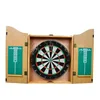 High Quality Wooden Dart Box Dartboard With Deluxe Wooden Cabinet Darts