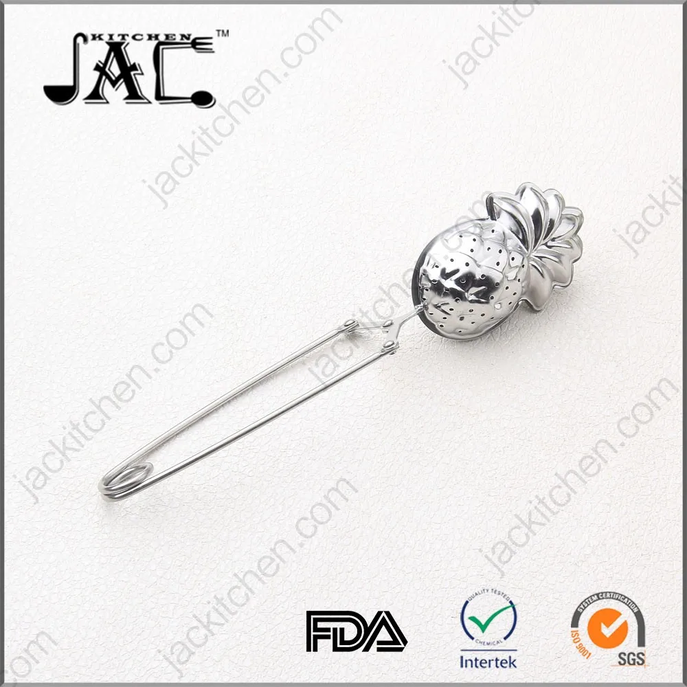 Pineapple Shaped Tea Infuser Basket With Long Handle