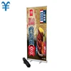 Economy Roll up Retractable Aluminum structured Banner Stand 33" x 79" For Sale