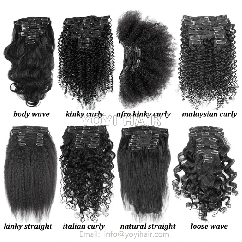 10a Grade Authentic Virgin Afro Kinky Curly Clip In Coily African