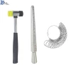 3pcs/Set Ring Enlarger Stick Mandrel Handle Hammers Ring Sizer Finger Measuring Stick 25~28cm/1.1cm Drop Shipping