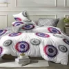 Design your own 100% cotton 3d print bed cover sheet bedding set duvet cover
