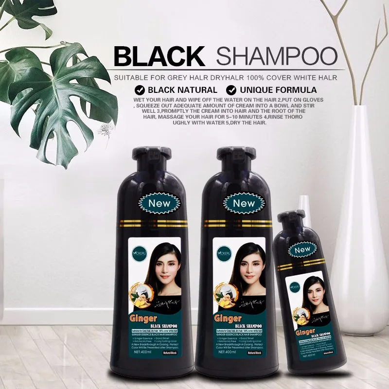Natural Herbal Black Beauty Hair Shampoo Products For White Hair To ...