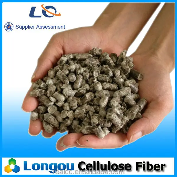 ( picture  : gray,  cylindrical pellets  )