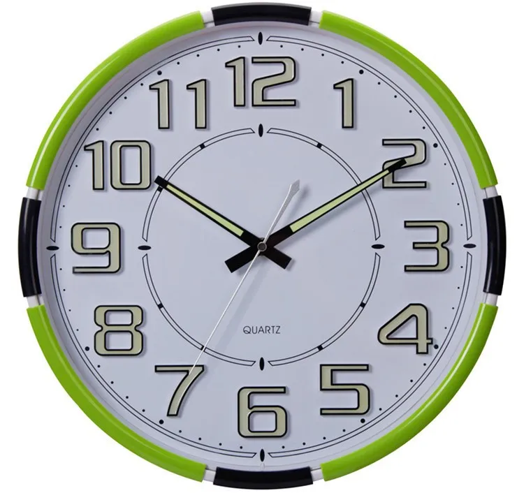 Wholesale Silent Luminous Sweep Wall Clock Radio Controlled Wall Clock