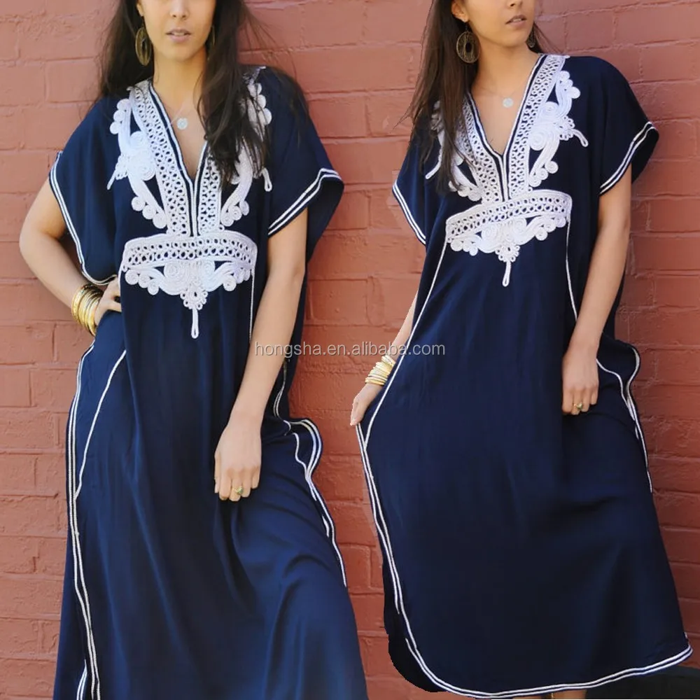 navy beach kaftan