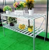 G-MORE Hot Selling Fast Assembly Greenhouse Aluminum Shelving / Greenhouse Accessories Two Tier Staging