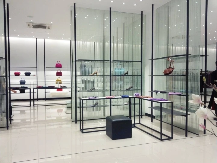 Factory Glass Shoe Rack Display Shelf Commercial Retail Store Shoes