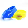 Custom 125Khz 13.56Mhz Rfid Smart Silicone Bracelet Wristband RFID Silicone Bracelet Factory