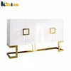2019 latest hot selling design wood console table luxury gold color console table