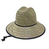 Beach Ocean Outdoor Hat Summer Men's Lifeguard Sun Wide Brim Straw Surf Hat