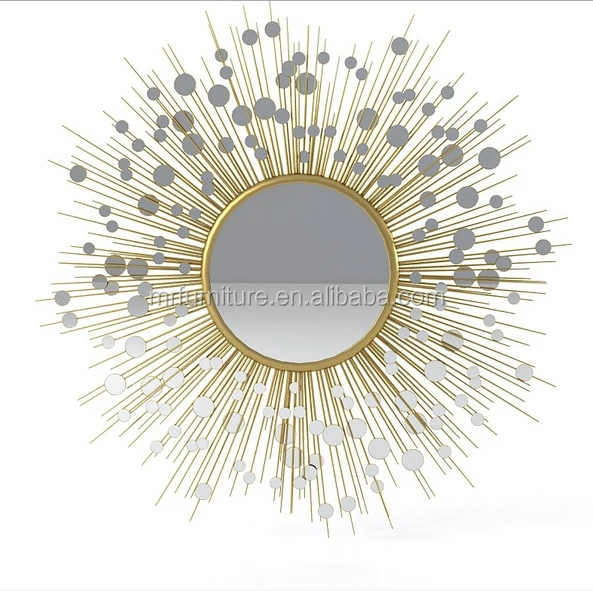 Silver Metal Sunburst Wall Mirror Decor Buy Sunburst Wall Miirror In