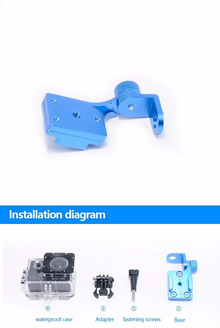 Aluminum Alloy CNC Machining Universal Camera Car Holder Car Accessories, Hot New Products for 2016