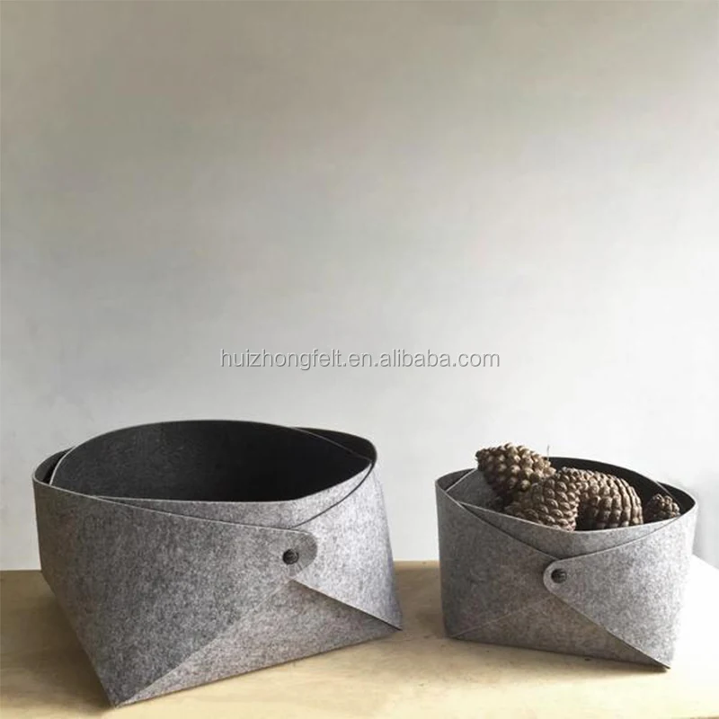 Felt Foldable Storage Baskets Felt Storage Baskets For Household Buy