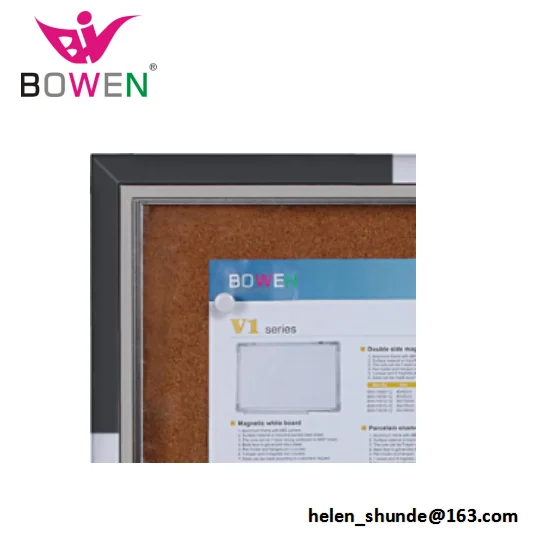 120x90cm Bowen Supplier School Lockable Glass Cabinet Magnetic Pin