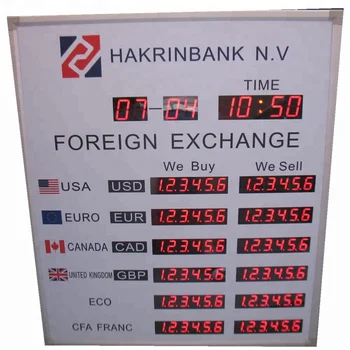 Red Custom 7 Segment Led Display For Exchange Rate Board Red Custom 7 Segment Led Display For Exchange Rate Board