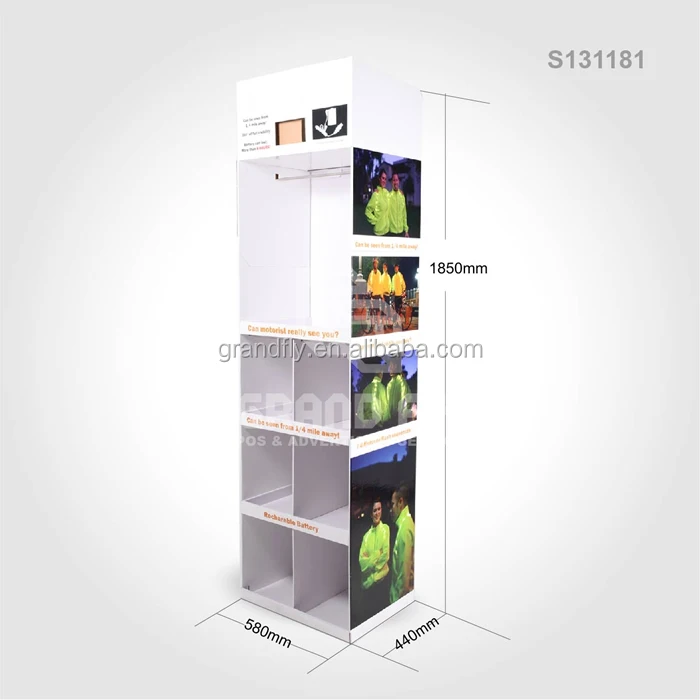 Custom Printed Floor Tshirt Cardboard Display Case Buy Tshirt