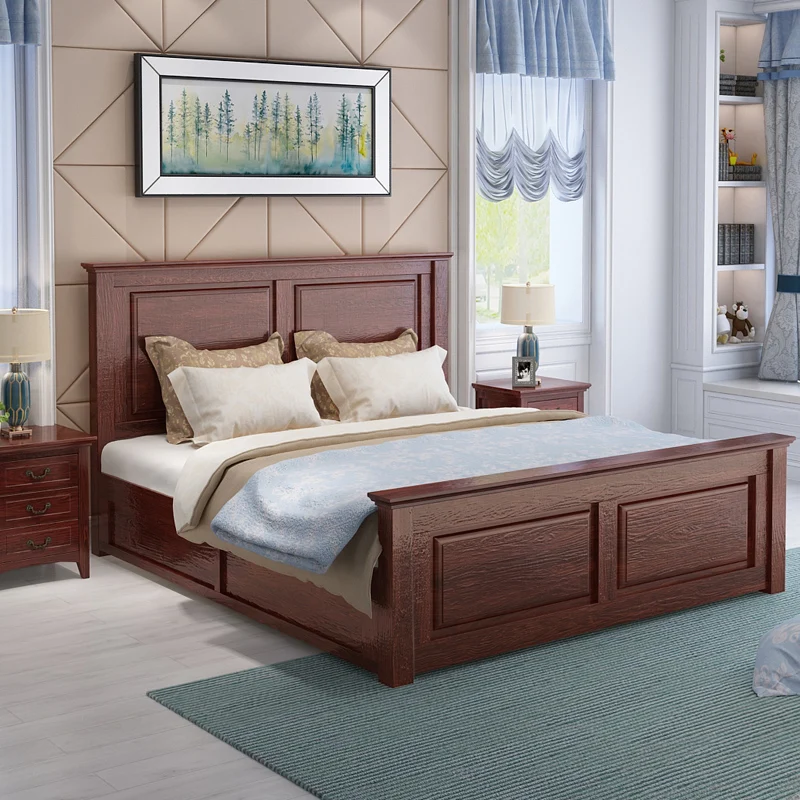 Bed Frame With Storage Solid Wood Furniture Sets King Size Bed