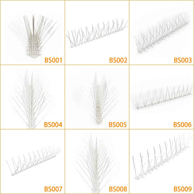 ISO9001 14001 Certificate High Quality Cheap Price 50cm Length 30 Spikes Bird Control Spiker
