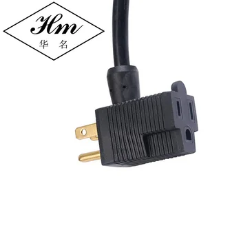 Ac 3 Prong Piggy Back Plug Ul Listed Nema 5 15p 5 15r