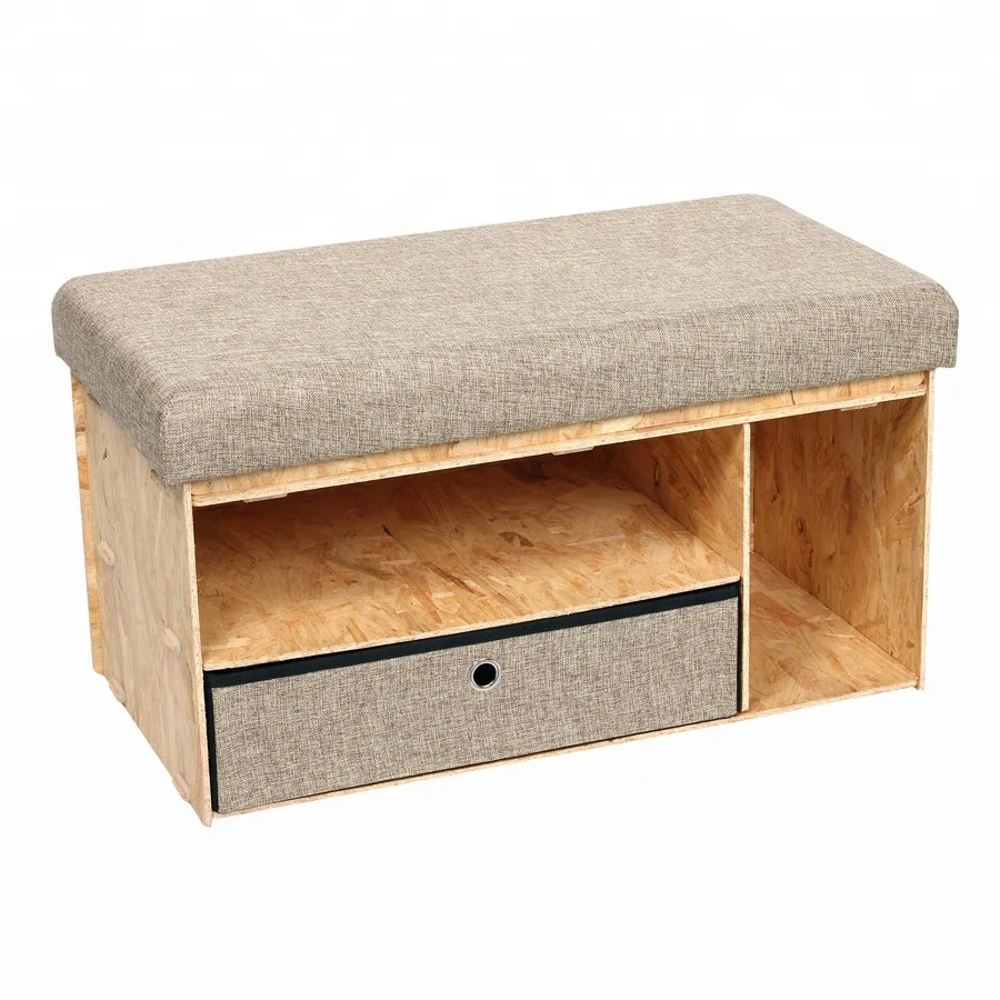 Indoor Wooden Storage Ottoman Bench Seat With Drawer Buy Bench Seat Storage Bench Seat Wooden Bench Seat Product On Alibaba Com
