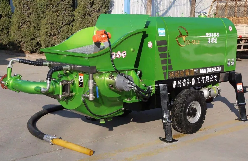 wet shotcrete spray machine for swimming pool