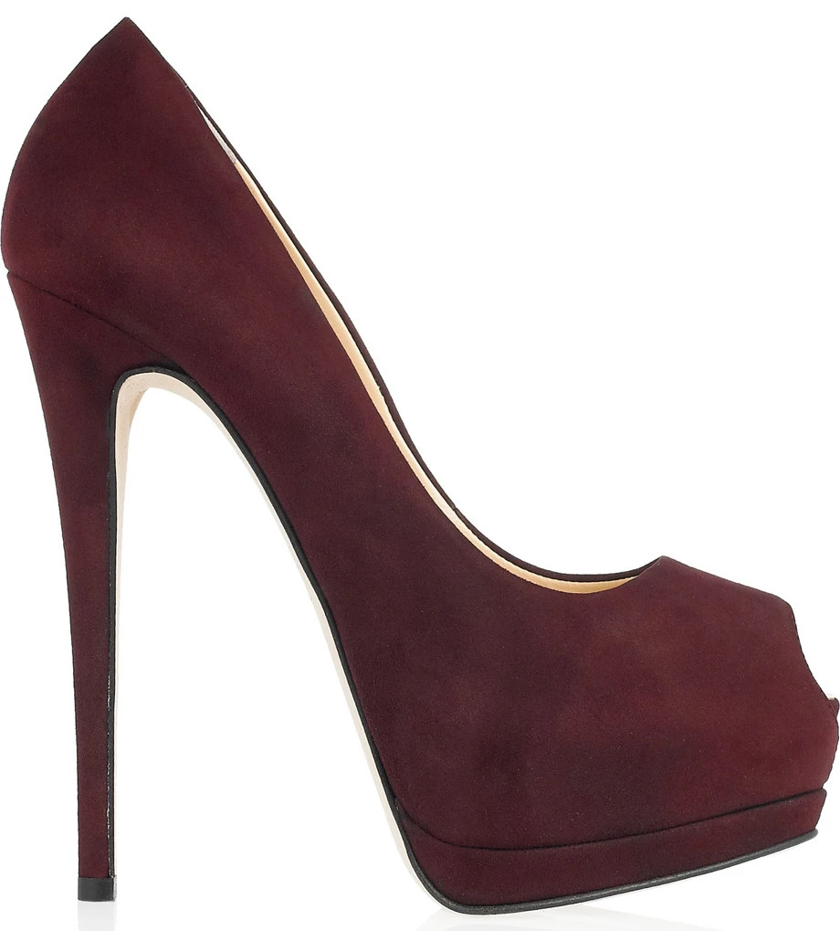 burgundy shoes women's heels