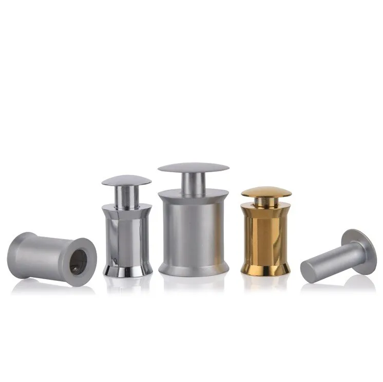 Brass Glass Standoff Hardware With Lateral Lock Buy Glass Mounting