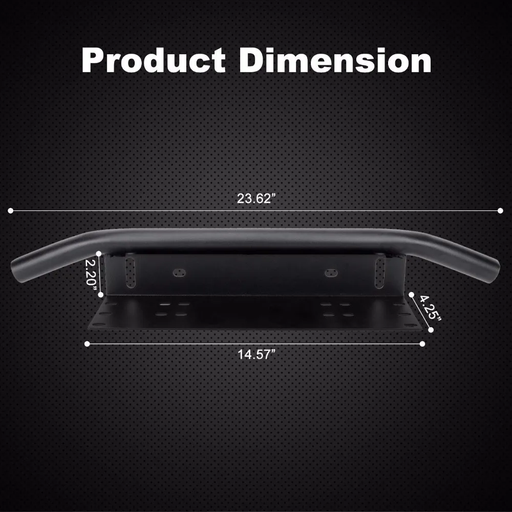 License Plate Led Mount Offroad Light Bar/ Work Light Front Bumper