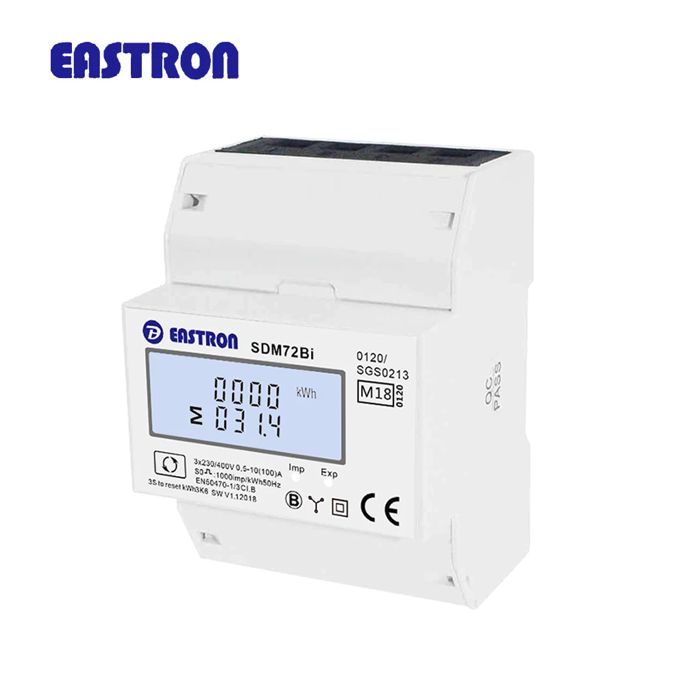 SDM72Bi Three Phase Import/Export Energy Resettable Dual direction