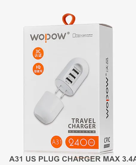 Wopow Fast Charger 2.0A 1usb With Factory Price Phone Charger