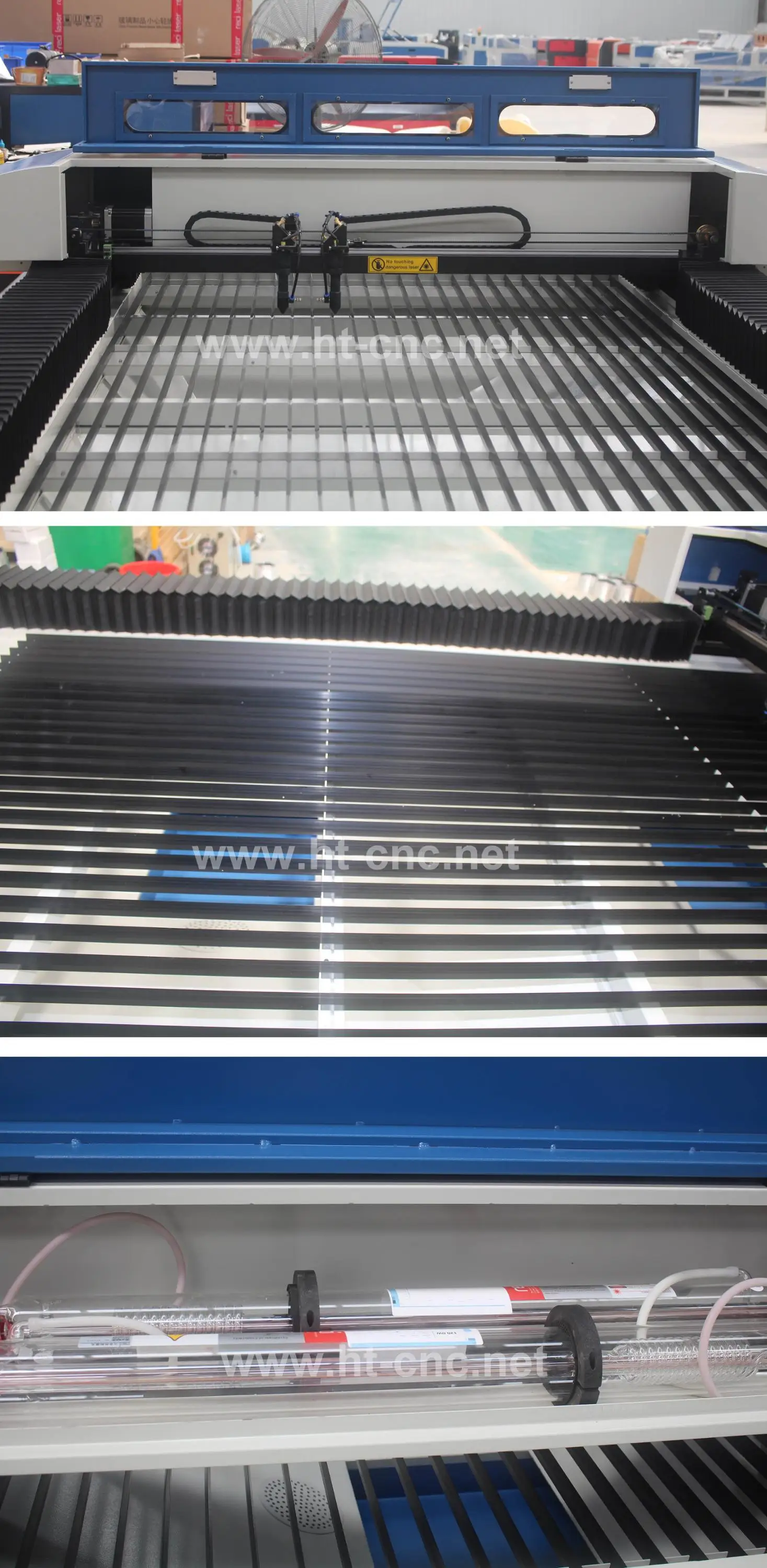 Double heads laser cutting machine bed size 1300*2500mm
