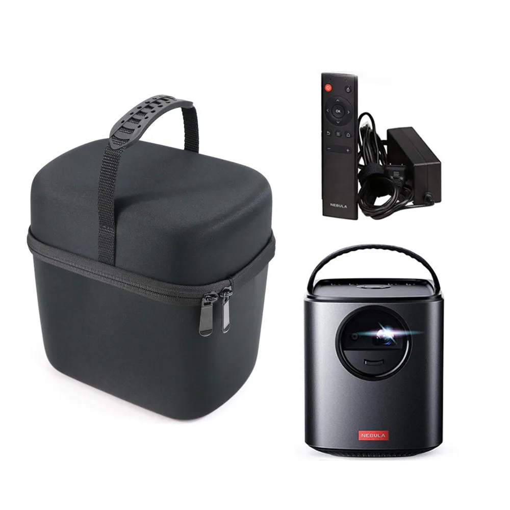 Hard Travel Case Compatible for Anker Nebula Mars/Mars II 300 ANSI lm  Portable Projector (Black New Version)