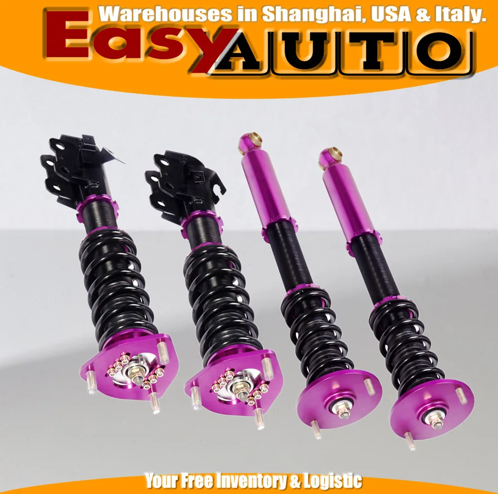 Purple Adjustable Coilover Suspension Kit For 9598 Nis*an S14 240sx 16