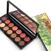 Miss rose brand eye shadow matte earth smoky waterproof eyeshadow palette 14 colors makeup with mirror professional Cosmetic