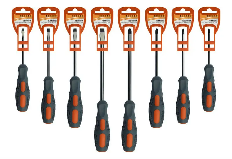 Russia Classic Screwdrivers With Two Color Handle Buy Screwdrivers,Pp/tpr Handle